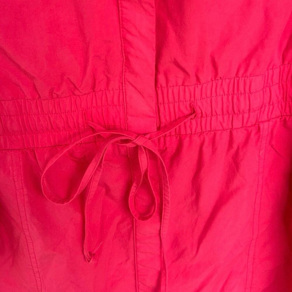 KUT From The Kloth Pink Utility Shirt Dress Sleeveless Drawstring Large - Picture 5 of 6